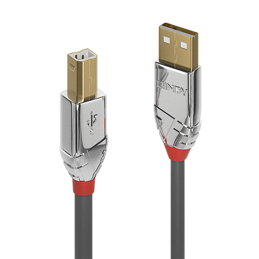 Lindy 0.5m USB 2.0 Type A to B Cable, Cromo Line - TopAV