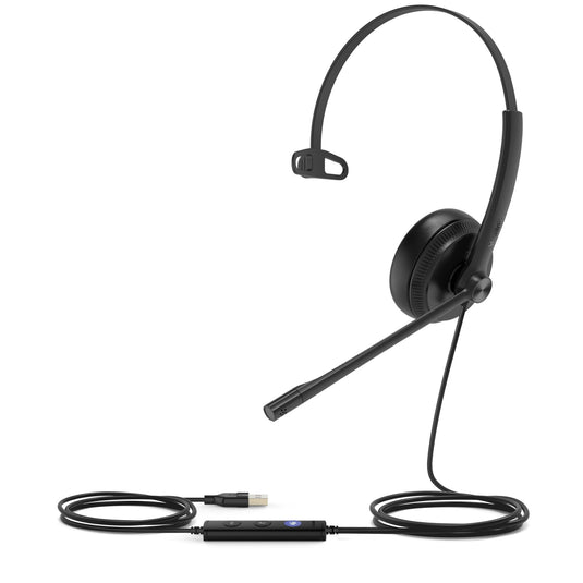 Yealink UH34 Mono Teams Headset Wired Head-band Office/Call center USB Type-A Black - TopAV