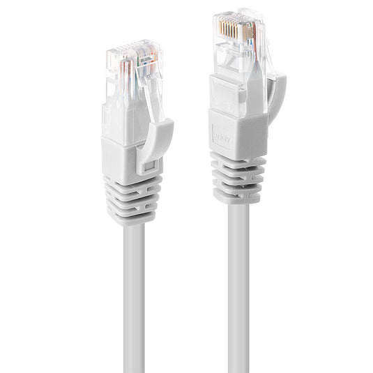 Lindy 1m Cat.6 U/UTP Network Cable, White - TopAV