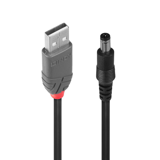 Lindy Adapter Cable USB A male - DC 5.5/2.1 mm male - TopAV