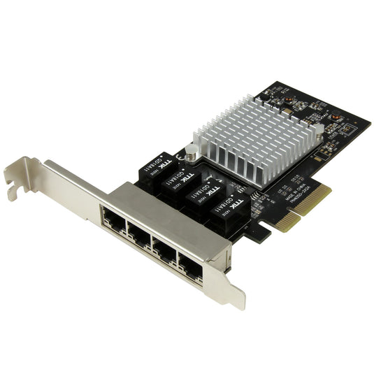 StarTech.com 4-Port Gigabit Ethernet Network Card - PCI Express, Intel I350 NIC - TopAV