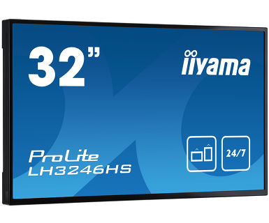 iiyama LH3246HS-B1 Digital signage display 80 cm (31.5') LED 400 cd/m¬? Full HD Black 24/7 - TopAV