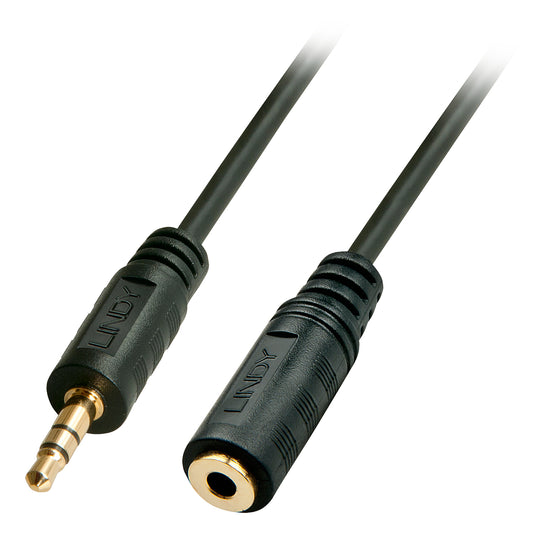 Lindy 5m Premium Audio 3.5mm Jack Extension Cable - TopAV