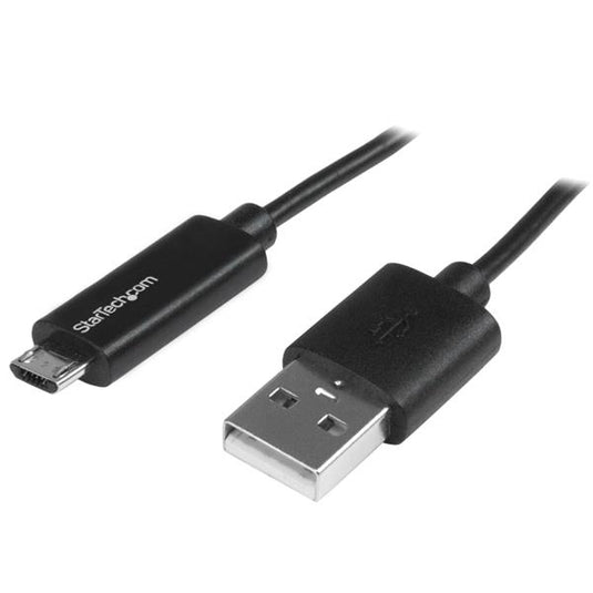 StarTech.com Micro-USB Cable with LED Charging Light - M/M - 1m (3ft) - TopAV