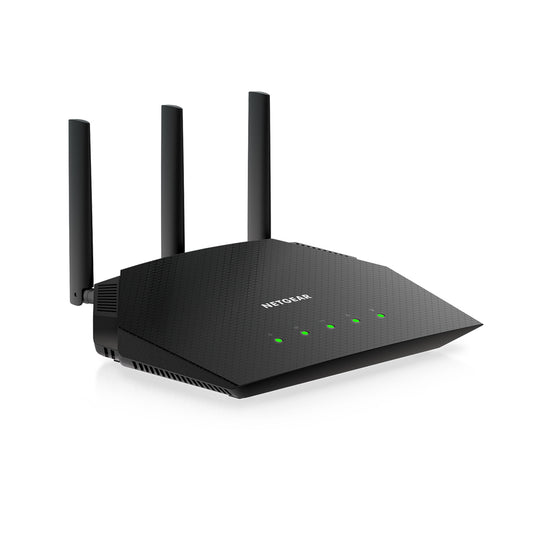 NETGEAR Nighthawk 4-Stream AX1800 WiFi 6 Router (RAX10) wireless router Gigabit Ethernet Dual-band (2.4 GHz / 5 GHz) Black - TopAV