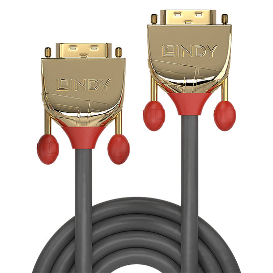 Lindy 20m DVI-D Single Link Cable, Gold Line - TopAV