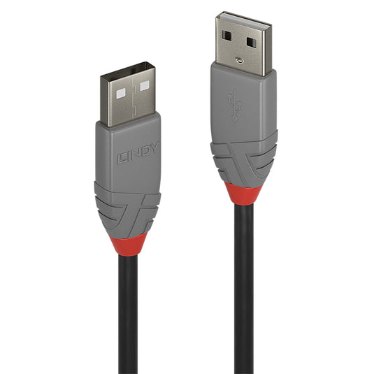 Lindy 0.5m USB 2.0 Type A to A Cable, Anthra Line - TopAV