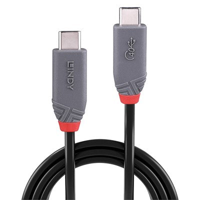 Lindy 0.8m USB 4 Type C Cable, 40Gbps, Anthra Line - TopAV