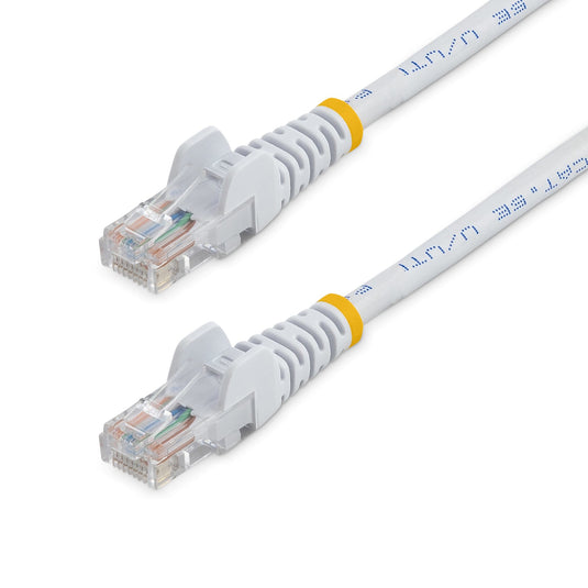 StarTech.com Cat5e Patch Cable with Snagless RJ45 Connectors - 1m, White - TopAV