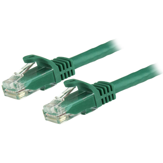 StarTech.com 3m CAT6 Ethernet Cable - Green CAT 6 Gigabit Ethernet Wire -650MHz 100W PoE RJ45 UTP Network/Patch Cord Snagless w/Strain Relief Fluke Tested/Wiring is UL Certified/TIA - TopAV