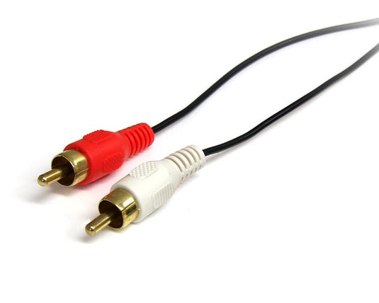 StarTech.com 3 ft Stereo Audio Cable - 3.5mm Male to 2x RCA Male - TopAV