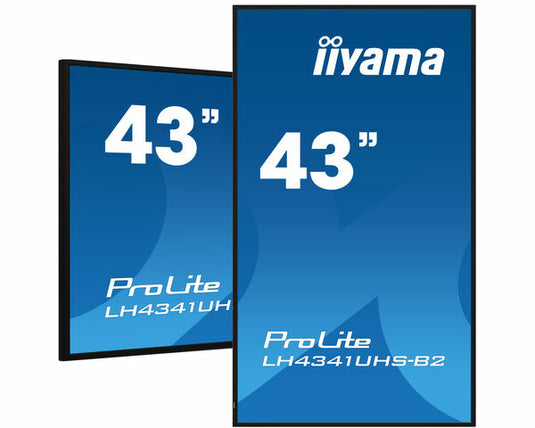 iiyama LH4341UHS-B2 Signage Display 108 cm (42.5") LCD 500 cd/m² 4K Ultra HD Built-in processor Android 8.0 18/7 - TopAV