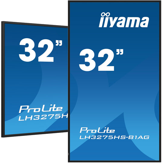 iiyama LH3275HS-B1AG Signage Display Digital signage flat panel 81.3 cm (32") LCD Wi-Fi 500 cd/m² Full HD Black Built-in processor Android 11 24/7 - TopAV