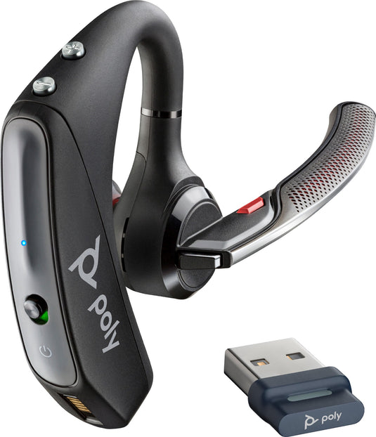 POLY Voyager 5200 UC USB-A Headset +BT600 Dongle TAA - TopAV