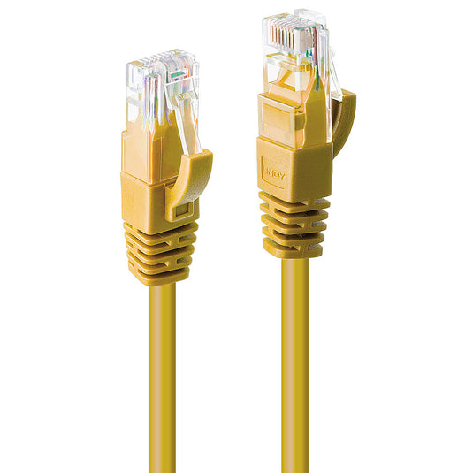 Lindy 10m Cat.6 U/UTP Network Cable, Yellow - TopAV