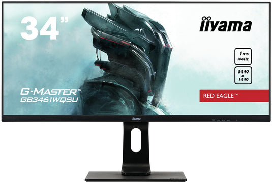 iiyama G-MASTER GB3461WQSU-B1 computer monitor 86.4 cm (34") 3440 x 1440 pixels UltraWide Quad HD LED Black - TopAV