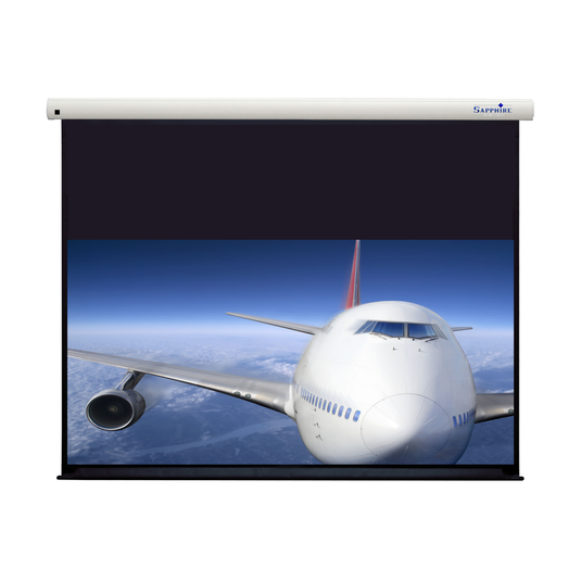 Sapphire Electric Microperforated Screen 1704 x 958mm 16:9 Format - TopAV