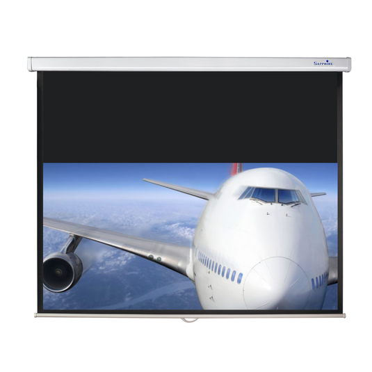 Sapphire Economy Manual Screen 1520 x 1520mm 1.1 Format - TopAV