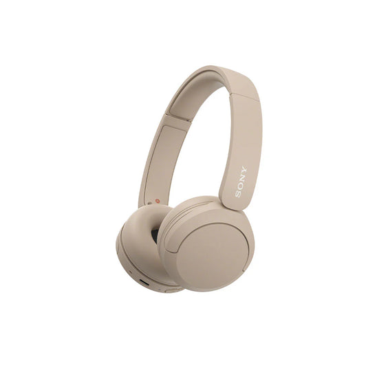 Sony WH-CH520 Headset Wireless Head-band Calls/Music USB Type-C Bluetooth Charging stand Cream - TopAV