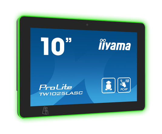 iiyama TW1025LASC-B1PNR meeting room display 25.6 cm (10.1") 1280 x 800 pixels LED 802.11b, 802.11g, Wi-Fi 4 (802.11n) Black Plastic Bluetooth - TopAV