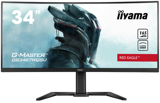 iiyama G-MASTER GB3467WQSU-B5 computer monitor 86.4 cm (34") 3440 x 1440 pixels UltraWide Quad HD LED Black - TopAV