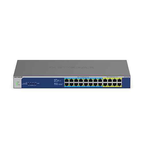 NETGEAR GS524UP Unmanaged Gigabit Ethernet (10/100/1000) Power over Ethernet (PoE) Grey - TopAV