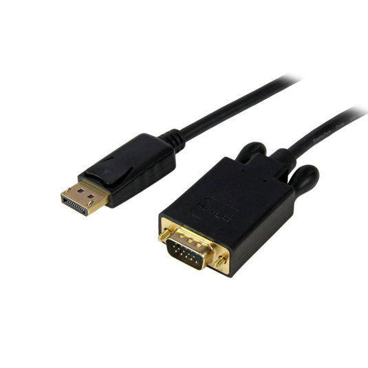 StarTech.com 6ft (1.8m) DisplayPort to VGA Cable - Active DisplayPort to VGA Adapter Cable - 1080p Video - DP to VGA Monitor Cable - DP 1.2 to VGA Converter - Latching DP Connector - TopAV