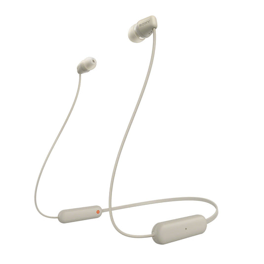 Sony WI-C100 Headset Wireless In-ear Calls/Music Bluetooth Beige - TopAV