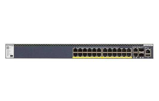 NETGEAR M4300-28G-PoE+ Managed L2/L3/L4 10G Ethernet (100/1000/10000) Power over Ethernet (PoE) 1U Black - TopAV