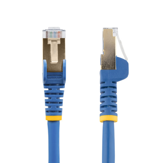 StarTech.com 1m CAT6a Ethernet Cable - 10 Gigabit Shielded Snagless RJ45 100W PoE Patch Cord - 10GbE STP Network Cable w/Strain Relief - Blue Fluke Tested/Wiring is UL Certified/TIA - TopAV