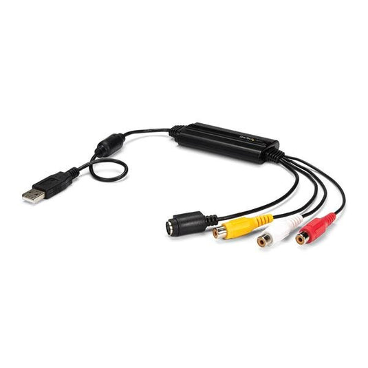 StarTech.com USB Video Capture Adapter Cable - S-Video/Composite to USB 2.0 SD Video Capture Device Cable - TWAIN Support - Analog to Digital Converter for Media Storage - Windows Only - TopAV