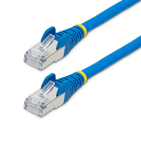 StarTech.com 3m CAT6a Ethernet Cable - Blue - Low Smoke Zero Halogen (LSZH) - 10GbE 500MHz 100W PoE++ Snagless RJ-45 w/Strain Reliefs S/FTP Network Patch Cord - TopAV