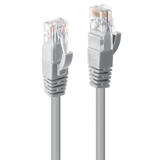 Lindy 15m Cat.6 U/UTP Network Cable, Grey - TopAV