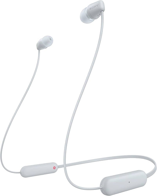 Sony WI-C100 Headset Wireless In-ear Calls/Music Bluetooth White - TopAV