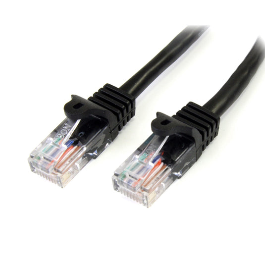 StarTech.com Cat5e Patch Cable with Snagless RJ45 Connectors - 3m, Black - TopAV