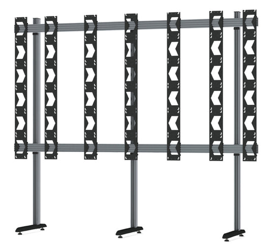 B-Tech SYSTEM X - Floor Stand for Unilumin UpanelS 6x6 DVLED Videowalls - TopAV