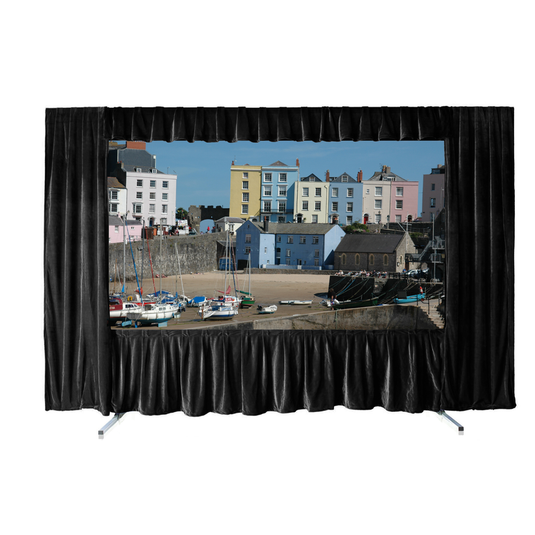 Sapphire Drapery Kit 3m 16:9 Format In Black - TopAV