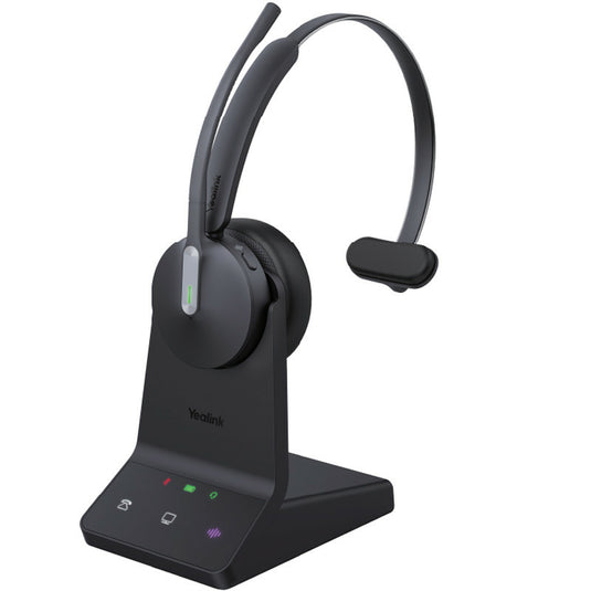 Yealink WH64 Hybrid Mono Teams Headset Wireless Head-band Office/Call center Micro-USB Bluetooth Black - TopAV