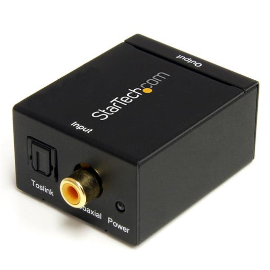 StarTech.com SPDIF Digital Coaxial or Toslink Optical to Stereo RCA Audio Converter - TopAV