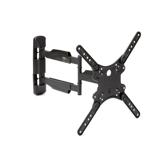 StarTech.com Full Motion TV Wall Mount - 32-55 inch (77lb/35kg) VESA Displays - Low Profile Universal Flat Screen TV Wall Mount - Heavy Duty Adjustable Tilt/Swivel Articulating Arm Bracket - TopAV