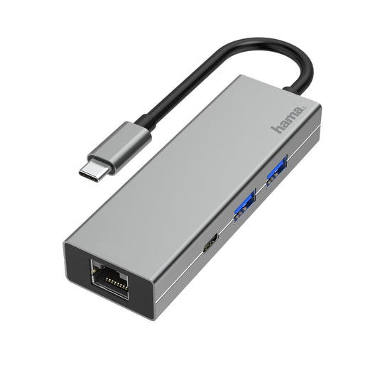 Hama 00200108 notebook dock/port replicator USB 3.2 Gen 1 (3.1 Gen 1) Type-C Grey - TopAV