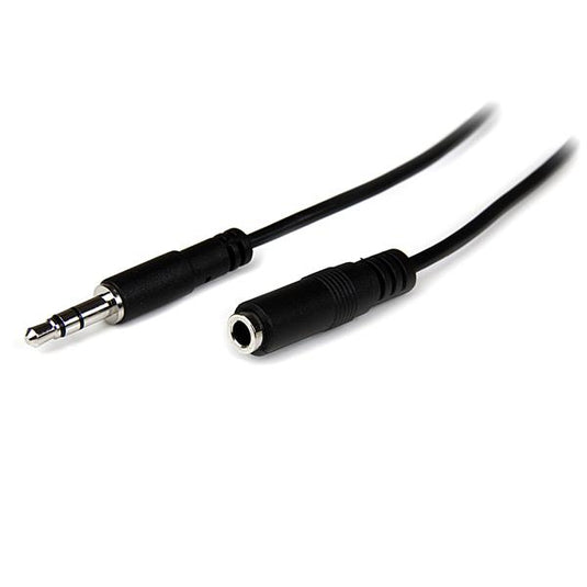 StarTech.com 2m Slim 3.5mm Stereo Extension Audio Cable - M/F - TopAV