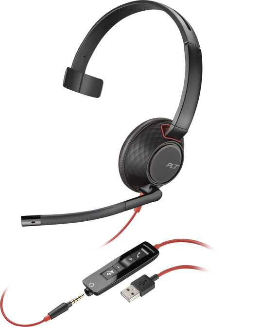 POLY Blackwire 5210 Monaural USB-A Headset - TopAV