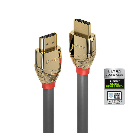 Lindy 1m Ultra High Speed HDMI Cable, Gold Line - TopAV