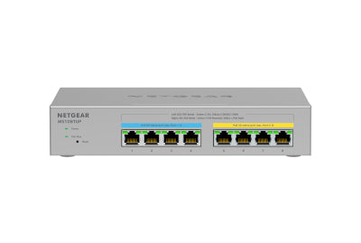 NETGEAR MS108TUP Unmanaged L2 2.5G Ethernet (100/1000/2500) Power over Ethernet (PoE) Grey - TopAV