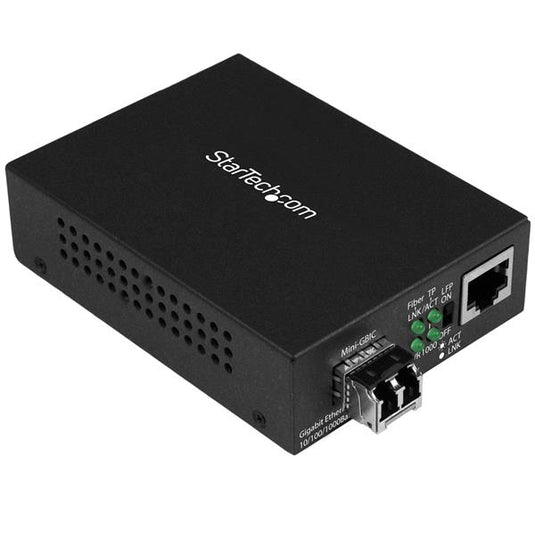 StarTech.com Gigabit Ethernet Fiber Media Converter - Compact - 850nm MM LC - 550m - TopAV