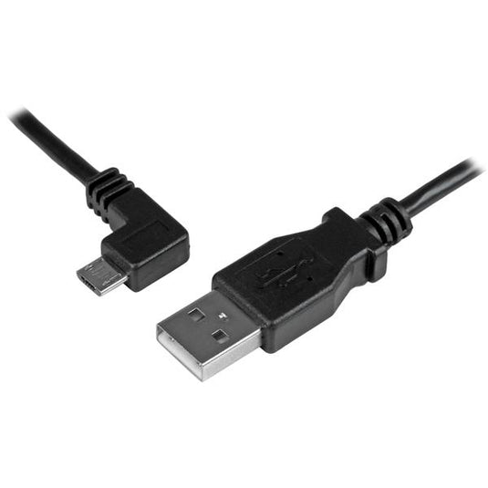 StarTech.com Micro-USB Charge-and-Sync Cable M/M - Left-Angle Micro-USB - 24 AWG - 0.5 m - TopAV