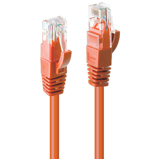 Lindy 10m Cat.6 U/UTP Network Cable, Orange - TopAV