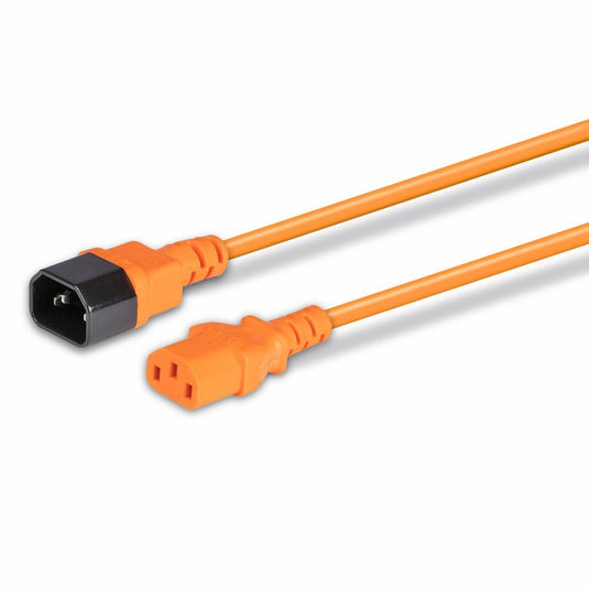 Lindy 0.5m IEC Extension Cable, Orange - TopAV