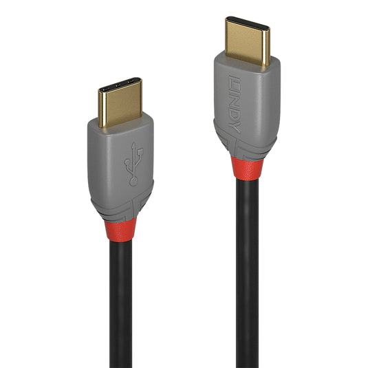 Lindy 3m USB 2.0 Type C to C Cable, Anthra Line - TopAV